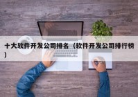 十大軟件開(kāi)發(fā)公司排名（軟件開(kāi)發(fā)公司排行榜）