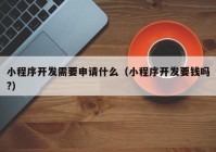 小程序開(kāi)發(fā)需要申請什么（小程序開(kāi)發(fā)要錢(qián)嗎?）