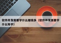 軟件開(kāi)發(fā)需要學(xué)什么賺錢(qián)多（軟件開(kāi)發(fā)需要學(xué)什么知乎）